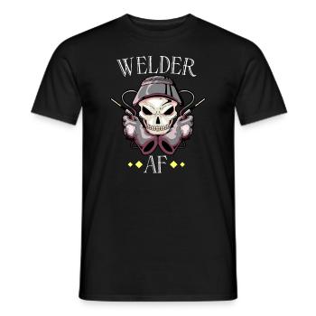 Soudeur Femme Drôle Drôle Soudage Petite Amie Cadeau - T-shirt homme - noir - Devant - AI Model Male 178 light (178cm)