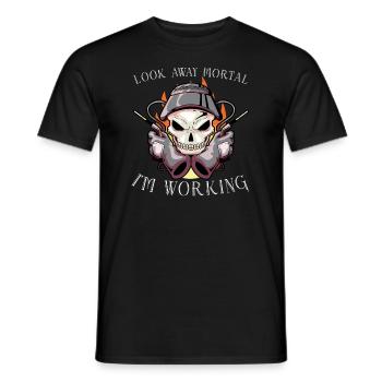 Welder Wife Funny Funny Welding Girlfriend Gift - Männer T-Shirt - Schwarz - Vorne - AI Model Male 178 light (178cm)