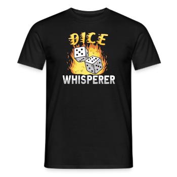 Dice Poker Casino Poker Player Gambling Las Vegas - Men's T-Shirt - black - Front - AI Model Male 178 light (178cm)