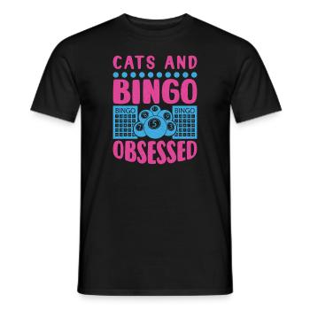 Bingo Jeu de cartes Grand-mère Bingo Joueur Bingo Cartes - T-shirt homme - noir - Devant - AI Model Male 178 light (178cm)