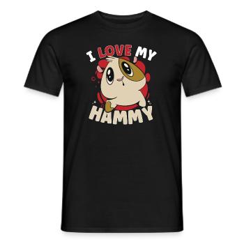 Hamster Fan Hamster Lover Hamsters - Männer T-Shirt - Schwarz - Vorne - AI Model Male 178 light (178cm)
