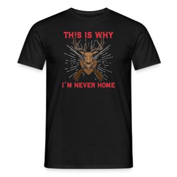 Deer Hunting Hunting Season Buck Hunting - Men's T-Shirt - black - Front - AI Model Male 178 light (178cm)