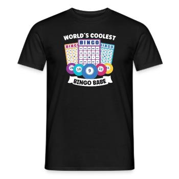 Bingo Jeu de cartes Grand-mère Bingo Joueur Bingo Cartes - T-shirt homme - noir - Devant - AI Model Male 178 light (178cm)