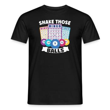 Bingo Jeu de cartes Grand-mère Bingo Joueur Bingo Cartes - T-shirt homme - noir - Devant - AI Model Male 178 light (178cm)