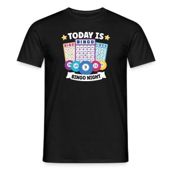 Bingo Jeu de cartes Grand-mère Bingo Joueur Bingo Cartes - T-shirt homme - noir - Devant - AI Model Male 178 light (178cm)