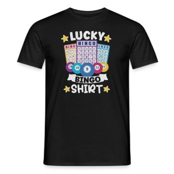 Bingo Jeu de cartes Grand-mère Bingo Joueur Bingo Cartes - T-shirt homme - noir - Devant - AI Model Male 178 light (178cm)