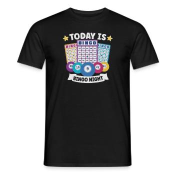 Bingo Jeu de cartes Grand-mère Bingo Joueur Bingo Cartes - T-shirt homme - noir - Devant - AI Model Male 178 light (178cm)