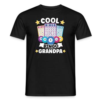 Bingo Jeu de cartes Grand-mère Bingo Joueur Bingo Cartes - T-shirt homme - noir - Devant - AI Model Male 178 light (178cm)