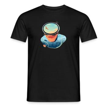 Scuba Diver Scuba Diving Idée cadeau - T-shirt homme - noir - Devant - AI Model Male 178 light (178cm)