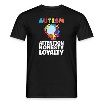 Sensibilisation à l’autisme Maladie autistique Poison autistique - T-shirt homme - noir - Devant - AI Model Male 178 light (178cm)