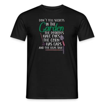 Gardening Plants Gardener Plantation Nature Gift - Men's T-Shirt - black - Front - AI Model Male 178 light (178cm)