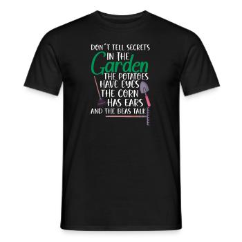 Gardening Plants Gardener Plantation Nature Gift - Men's T-Shirt - black - Front - AI Model Male 178 light (178cm)