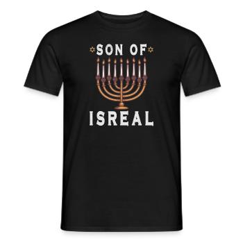 Israelite Jew Israelite Heritage Jewish Israel Jew - Men's T-Shirt - black - Front - AI Model Male 178 light (178cm)
