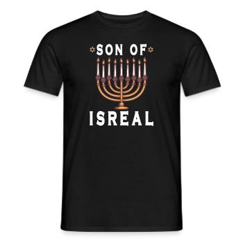 Israelite Jew Israelite Heritage Jewish Israel Jew - Men's T-Shirt - black - Front - AI Model Male 178 light (178cm)