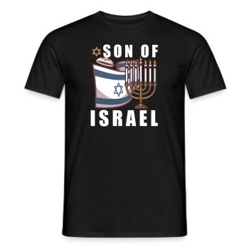 Israelite Jew Israelite Heritage Jewish Israel Jew - Men's T-Shirt - black - Front - AI Model Male 178 light (178cm)