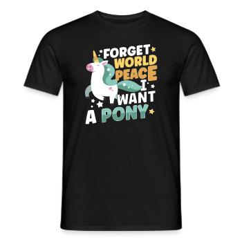 Horse Dressage Horseback-Riding Horse Girl Barn - Männer T-Shirt - Schwarz - Vorne - AI Model Male 178 light (178cm)