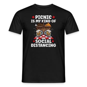 Picnic Lover Pique-Panier de nourriture Date de pique- - T-shirt homme - noir - Devant - AI Model Male 178 light (178cm)