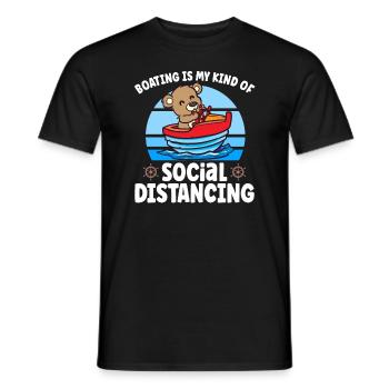 Voilier Voilier Bateau Kid Enfant Yacht Bateau - T-shirt homme - noir - Devant - AI Model Male 178 light (178cm)