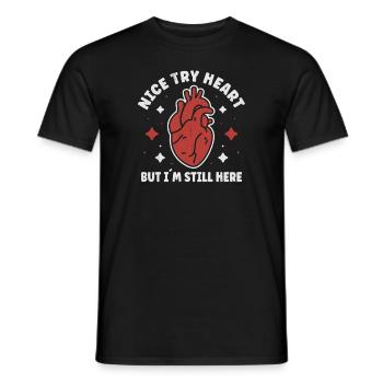 Heart Attack Surgery Open Heart Surgery - Men's T-Shirt - black - Front - AI Model Male 178 light (178cm)