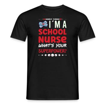 School Nurse Nursing Clinic Medical Stuff - Männer T-Shirt - Schwarz - Vorne - AI Model Male 178 light (178cm)
