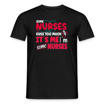 Infirmière Infirmière Infirmière Clinique Paramédicale - T-shirt homme - noir - Devant - AI Model Male 178 light (178cm)