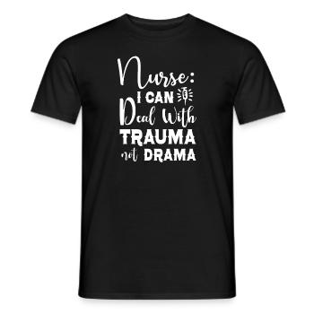 Infirmière Infirmière Infirmière Clinique Paramédicale - T-shirt homme - noir - Devant - AI Model Male 178 light (178cm)