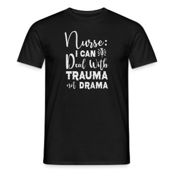 Infirmière Infirmière Infirmière Clinique Paramédicale - T-shirt homme - noir - Devant - AI Model Male 178 light (178cm)