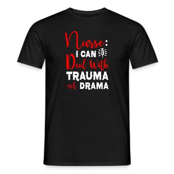 Infirmière Infirmière Infirmière Clinique Paramédicale - T-shirt homme - noir - Devant - AI Model Male 178 light (178cm)