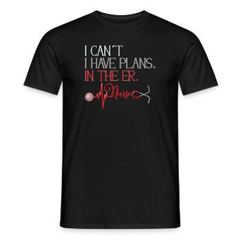Infirmière Infirmière Infirmière Clinique Paramédicale - T-shirt homme - noir - Devant - AI Model Male 178 light (178cm)