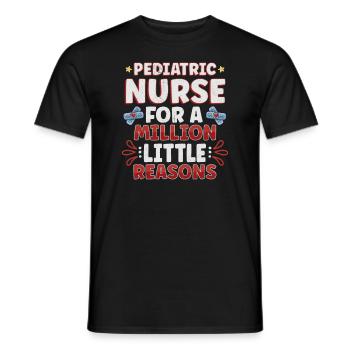 Pediatric Nurse Pediatric Nursing Tiny Human Nurse - Männer T-Shirt - Schwarz - Vorne - AI Model Male 178 light (178cm)