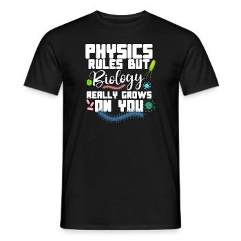 Microbiologiste Laboratoire de microbiologie Staphylocoque Biologie - T-shirt homme - noir - Devant - AI Model Male 178 light (178cm)