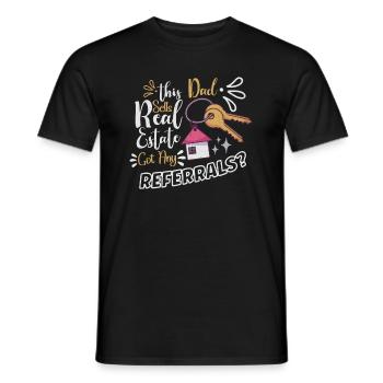 Real Estate Agent Realtor Home Closing Investor - Men's T-Shirt - black - Front - AI Model Male 178 light (178cm)