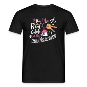 Real Estate Agent Realtor Home Closing Investor - Men's T-Shirt - black - Front - AI Model Male 178 light (178cm)