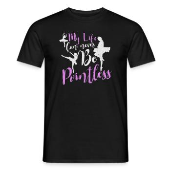 Ballet Ballerine Danse Danse Danse Ballet Cadeau - T-shirt homme - noir - Devant - AI Model Male 178 light (178cm)