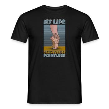 Ballet Ballerine Danse Danse Danse Ballet Cadeau - T-shirt homme - noir - Devant - AI Model Male 178 light (178cm)