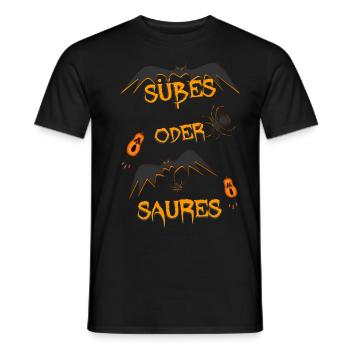 Süßes oder Saures - Männer T-Shirt - Schwarz - Vorne - AI Model Male 178 light (178cm)