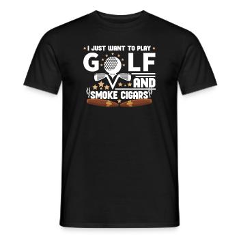 Golf Player Golfer Golf Golf Cart Golf Mom - Männer T-Shirt - Schwarz - Vorne - AI Model Male 178 light (178cm)