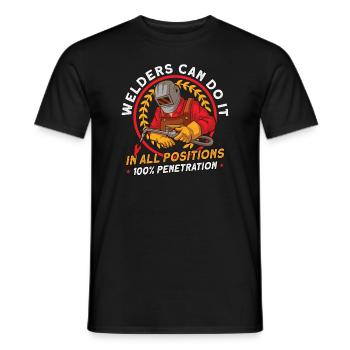 Soudeur Femme Drôle Drôle Soudage Petite Amie Cadeau - T-shirt homme - noir - Devant - AI Model Male 178 light (178cm)