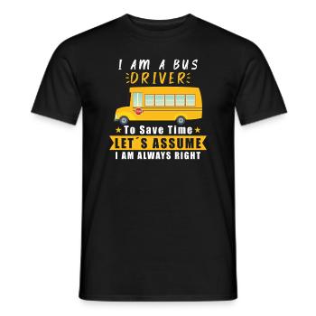 Funny School Bus Driver Appreciation anniversary - Männer T-Shirt - Schwarz - Vorne - AI Model Male 178 light (178cm)