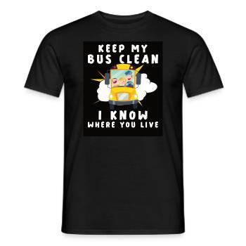 Funny School Bus Driver Appreciation anniversary - Männer T-Shirt - Schwarz - Vorne - AI Model Male 178 light (178cm)