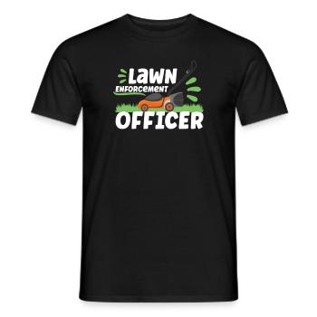 Garden Plants Gardener Lawn Mowing Leaf Blowers - Men's T-Shirt - black - Front - AI Model Male 178 light (178cm)