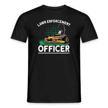 Garden Plants Gardener Lawn Mowing Leaf Blowers - Men's T-Shirt - black - Front - AI Model Male 178 light (178cm)