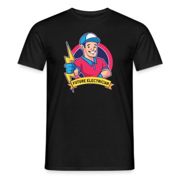 Electrician Electrical Engineer Lineman Electrical - Männer T-Shirt - Schwarz - Vorne - AI Model Male 178 light (178cm)