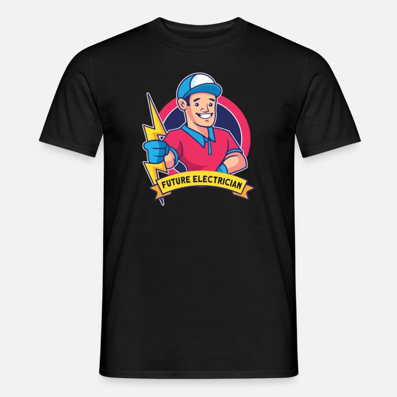 Electrician Electrical Engineer Lineman Electrical - Männer T-Shirt - Schwarz