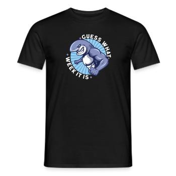 Shark Ocean Predator Scuba Diver Plongée - T-shirt homme - noir - Devant - AI Model Male 178 light (178cm)