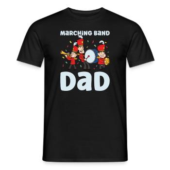 Marching Band Clarinetist School Rehearsal Music - Men's T-Shirt - black - Front - AI Model Male 178 light (178cm)