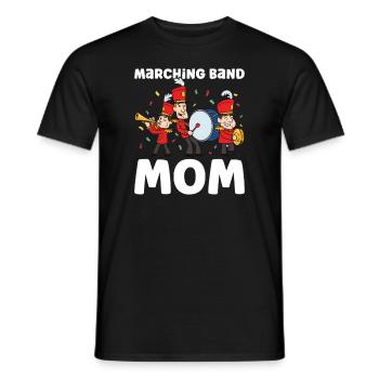 Marching Band Clarinetist School Rehearsal Music - Men's T-Shirt - black - Front - AI Model Male 178 light (178cm)