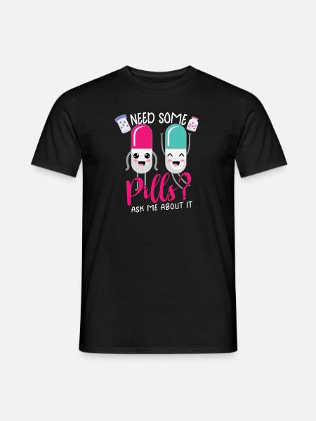 Funny pharmacist-pharmacy-technician-pharmacy - Men's T-Shirt - black