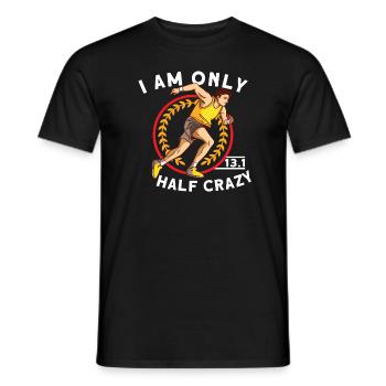 Finalistes du semi-marathon des coureurs - T-shirt homme - noir - Devant - AI Model Male 178 light (178cm)