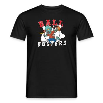 Funny Bowling Team Bowler Strike Zombie - Men's T-Shirt - black - Front - AI Model Male 178 light (178cm)
